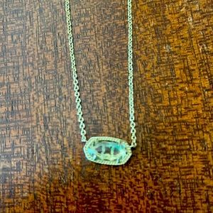 Elisa Necklace in Gold with Champagne Stone